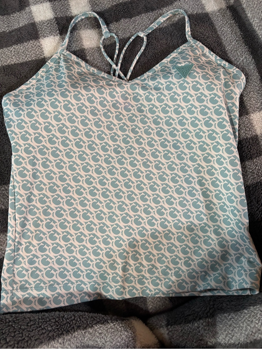 Light Blue Guess swim top or regular top